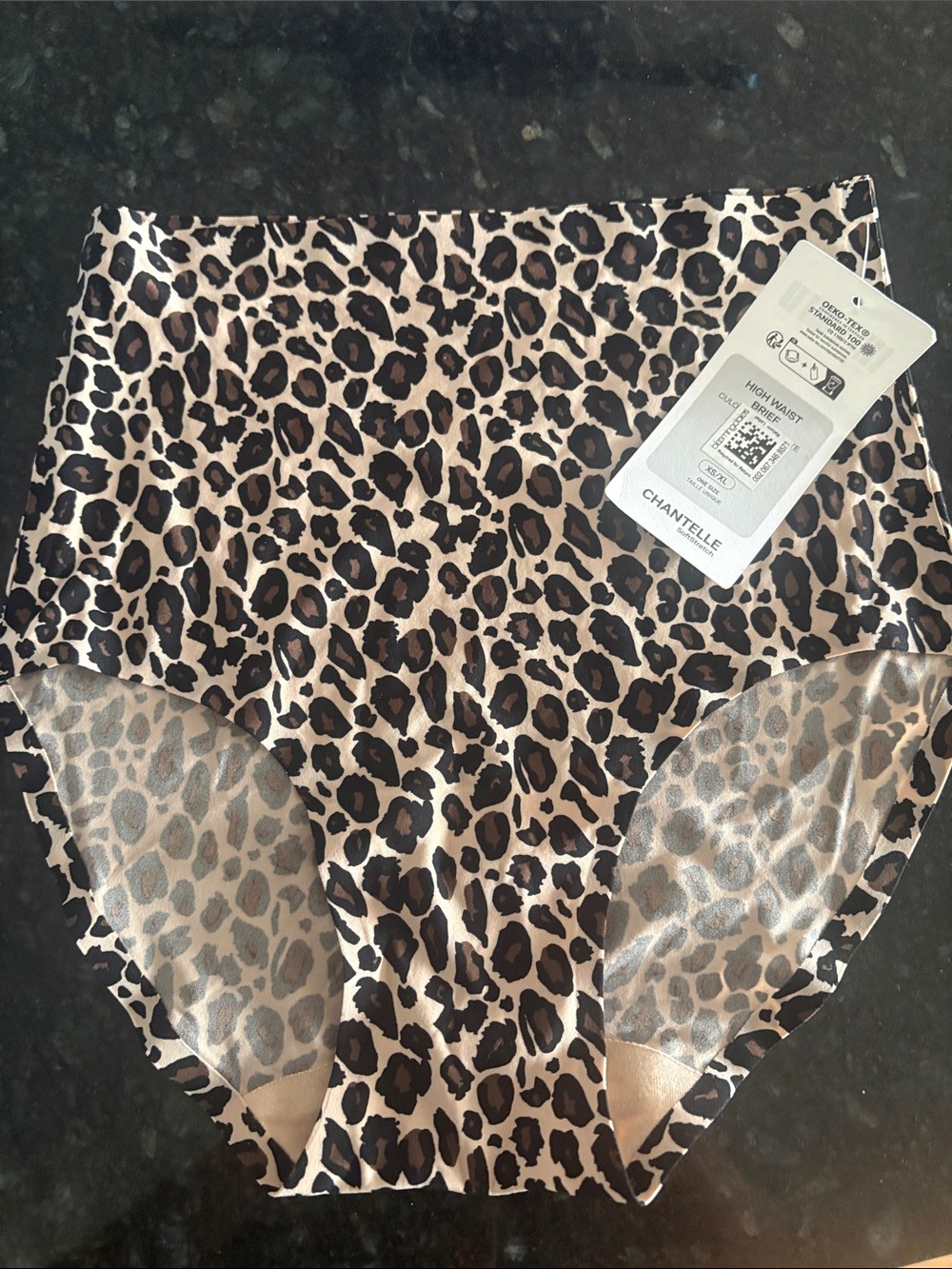 Chantelle Leopard-Print High-Waist Briefs One Size
